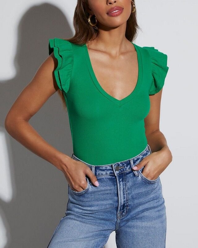 GREEN BLOUSE