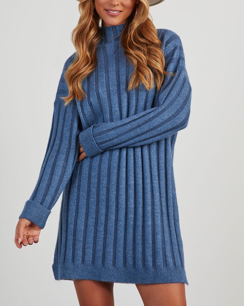 BLUE DRESS M - BLUE
