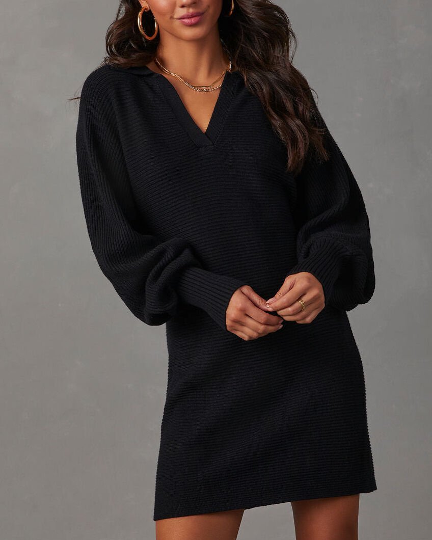 BLACK DRESS L - BLACK