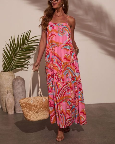 PINK-FLORAL  DRESS
