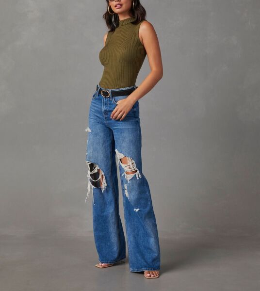OLIVE VEST TOP