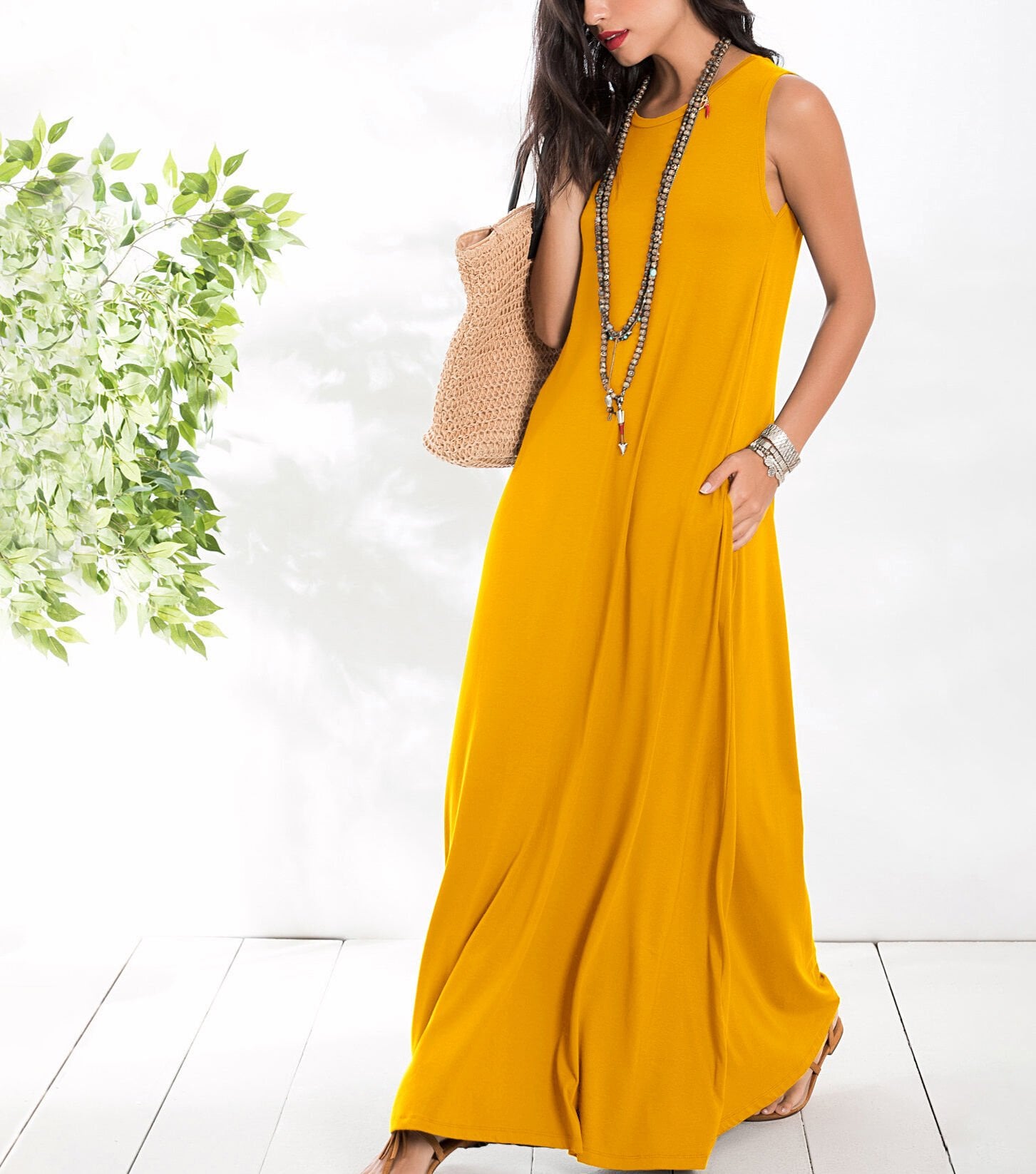 MUSTARD DRESS XL - MUSTARD