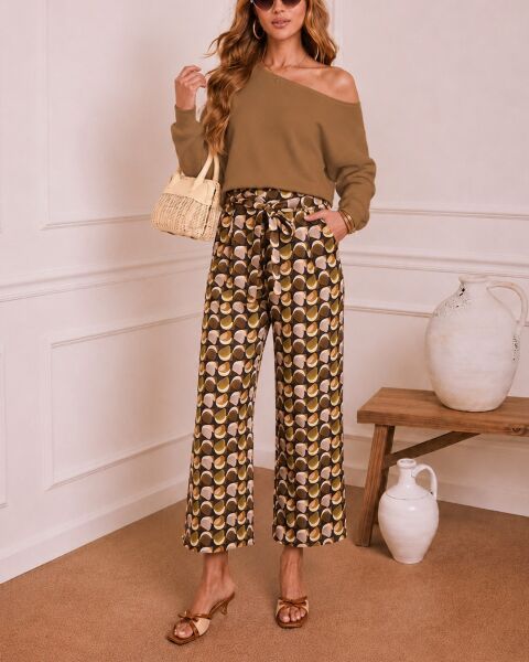 MULTICOLOR PANTS M - MULTICOLOR