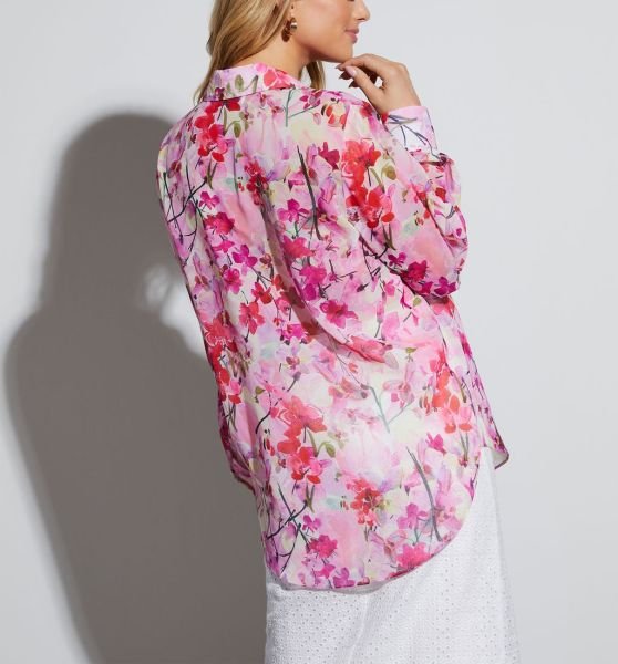 PINK-FLORAL SHIRT