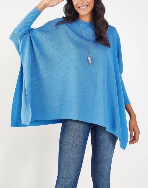 BLUE PONCHO