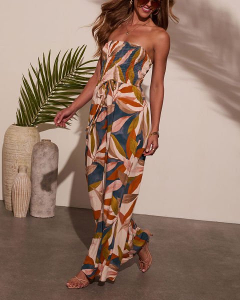 MULTICOLOR-FLORAL  JUMPSUIT