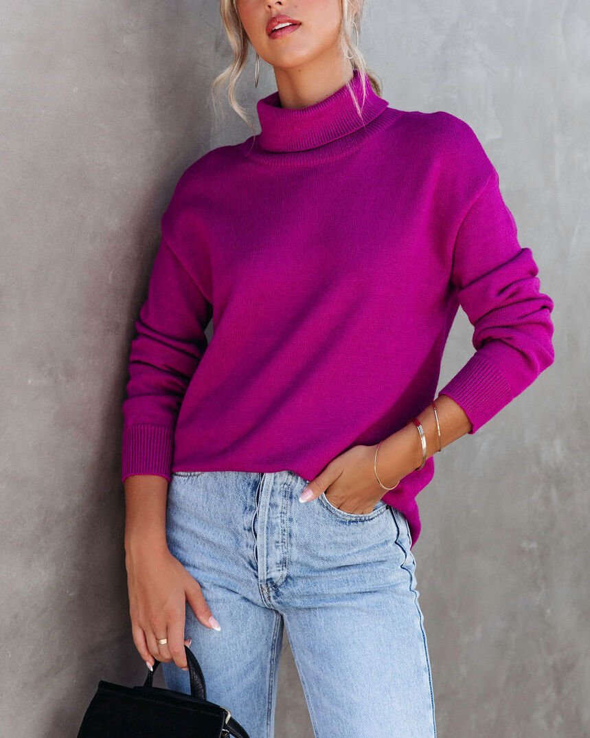 MAGENTA SWEATER L - MAGENTA