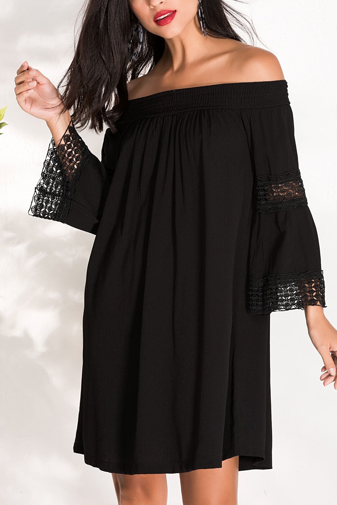 BLACK DRESS S - BLACK