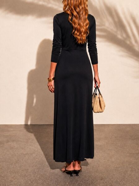 BLACK DRESS M - BLACK