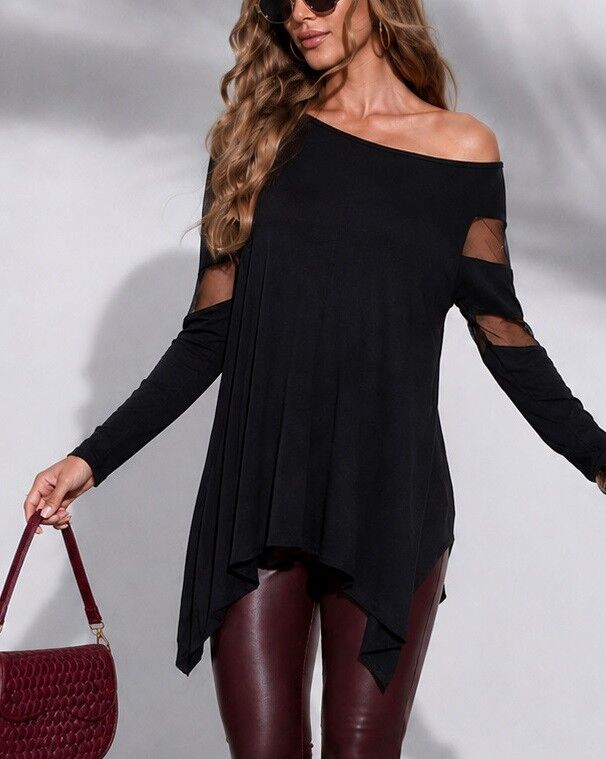 BLACK BLOUSE M - BLACK