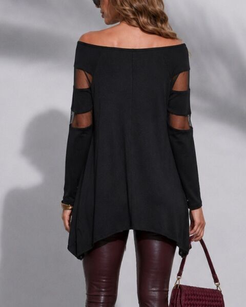 BLACK BLOUSE M - BLACK
