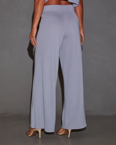 HEATHER-GREY BLOUSE AND PANTS SET