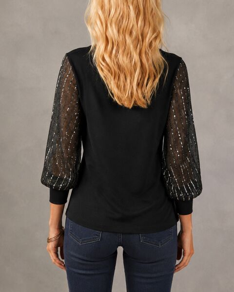 BLACK BLOUSE XL - BLACK