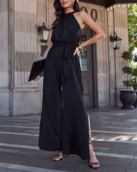 BLACK  JUMPSUIT