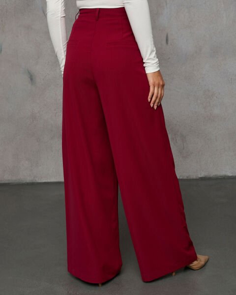 BURGUNDY PANTS
