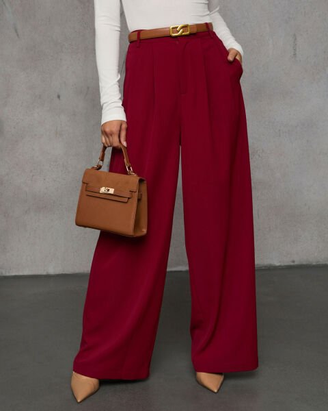 BURGUNDY PANTS