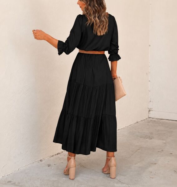 BLACK DRESS L - BLACK