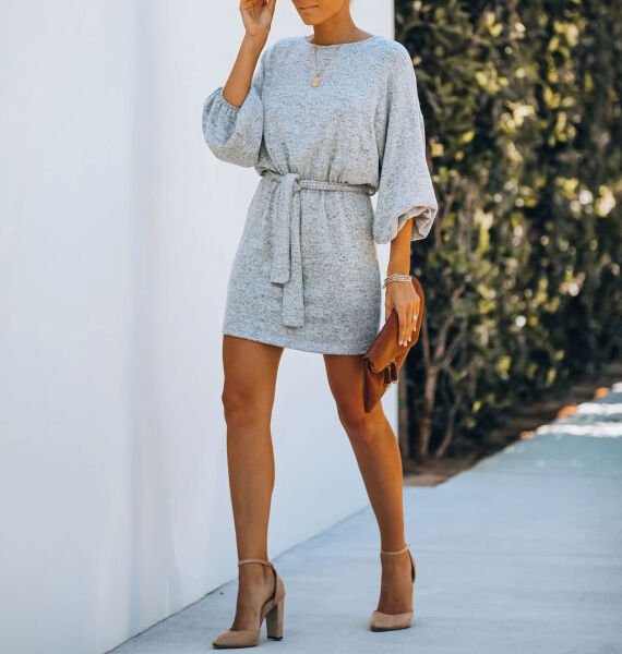 GREY-MELANGE DRESS