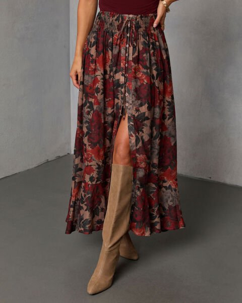 MULTICOLOR-PRINTED SKIRT