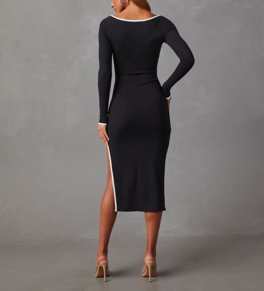 BLACK-WHITE DRESS