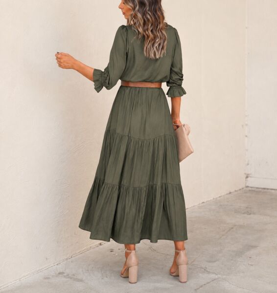 KHAKI DRESS L - KHAKI