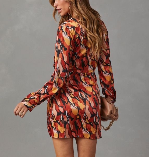 TILE-PRINTED DRESS