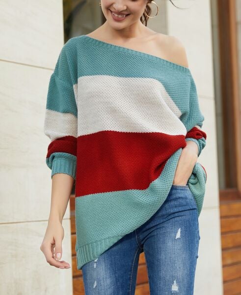TURQUOISE-STONE SWEATER