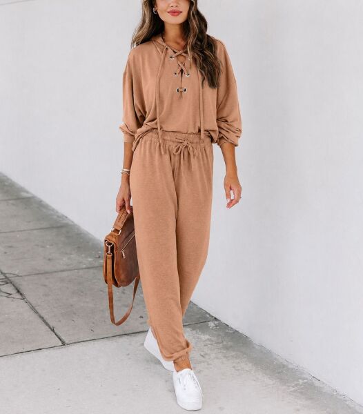 CAMEL SWEATSHIRT AND PANTS SET XL - CAMEL