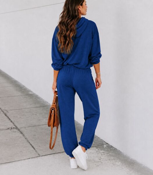 NAVY SWEATSHIRT AND PANTS SET XL - NAVY