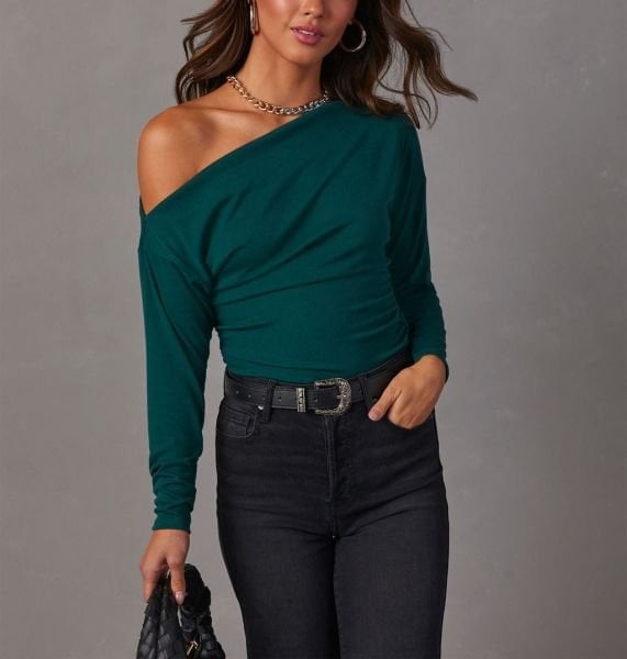 TEAL BLOUSE