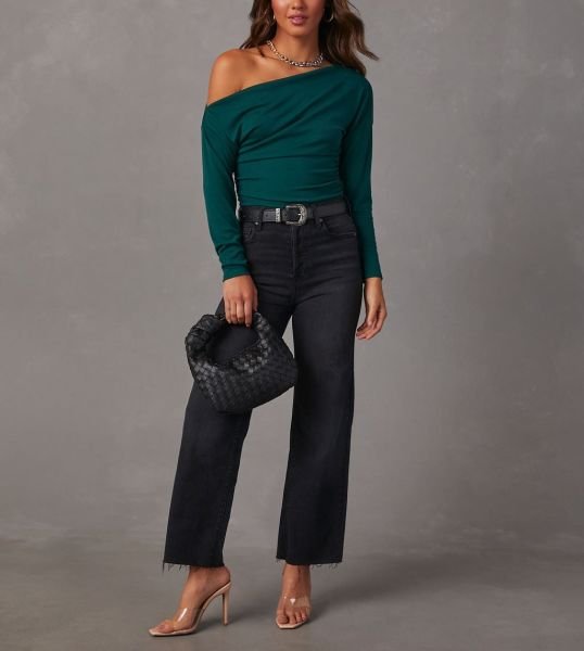 TEAL BLOUSE
