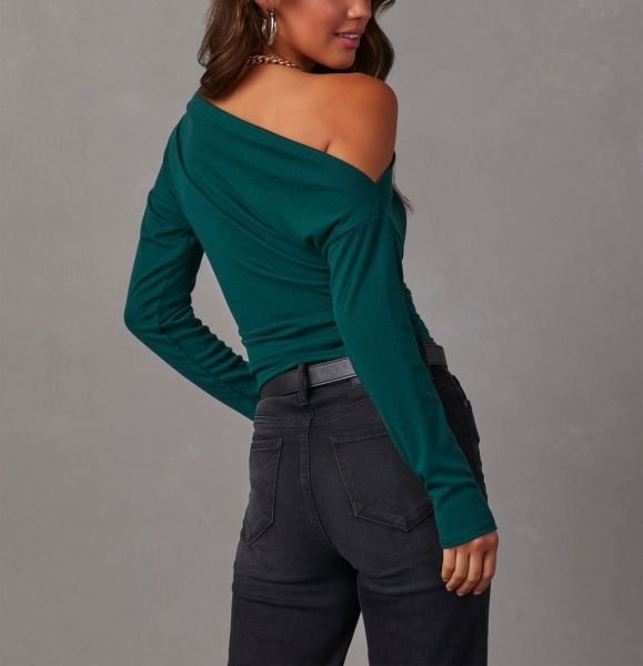 TEAL BLOUSE