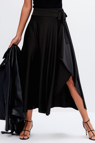 BLACK SKIRT M - BLACK