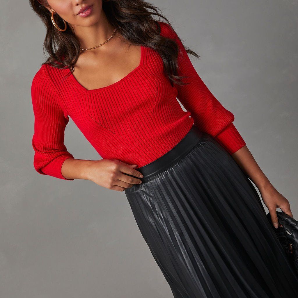 RED SWEATER