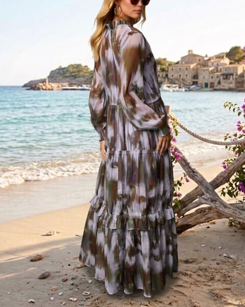 MULTICOLOR-PRINTED DRESS