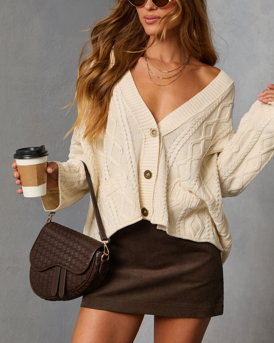 CREAM CARDIGAN