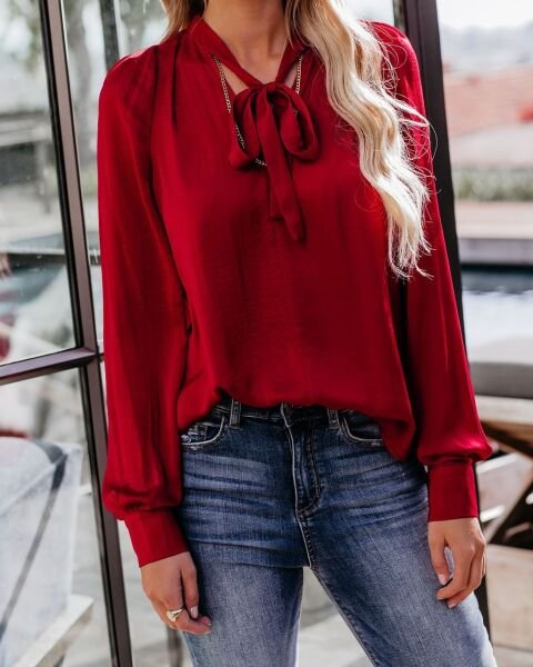 RED BLOUSE