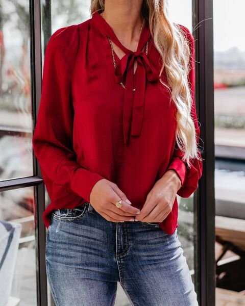 RED BLOUSE