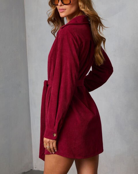 BURGUNDY DRESS