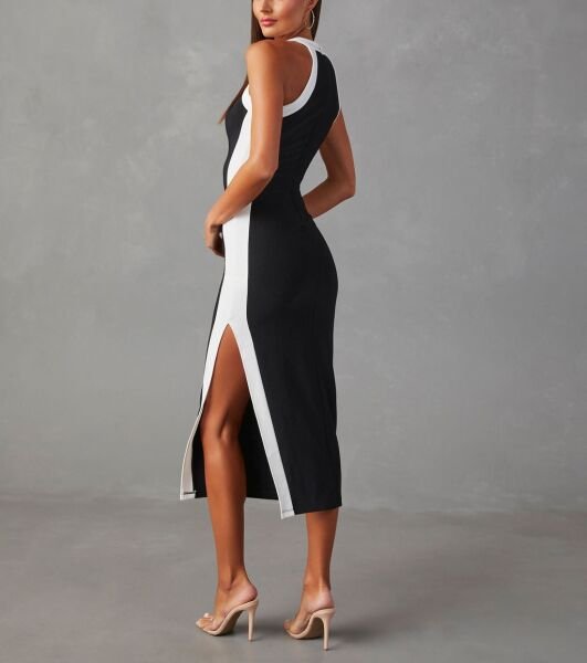 BLACK-WHITE DRESS