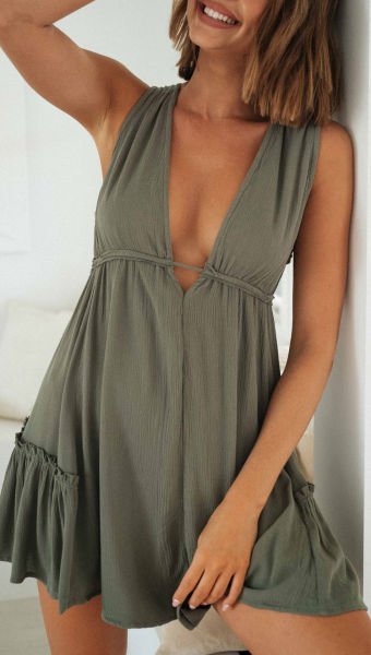 KHAKI  DRESS