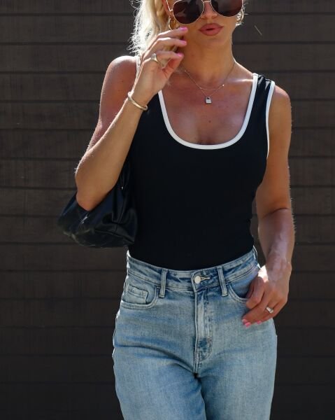 BLACK-WHITE TANK-TOP