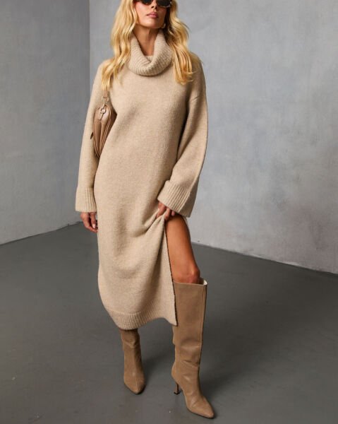 BEIGE DRESS