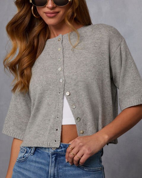 GREY CARDIGAN