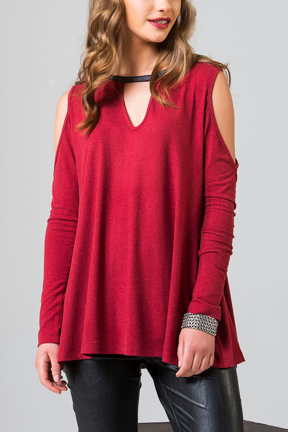 BURGUNDY BLOUSE