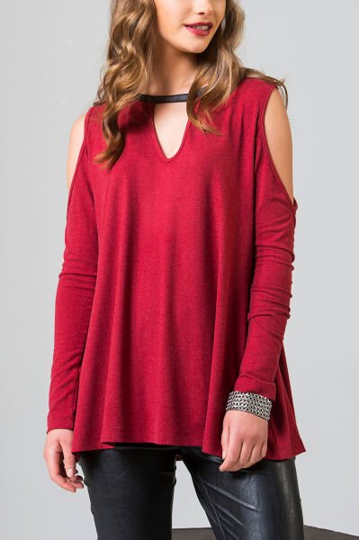 BURGUNDY BLOUSE