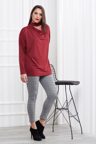 BURGUNDY BLOUSE