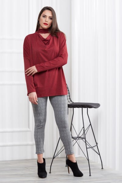BURGUNDY BLOUSE