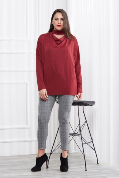 BURGUNDY BLOUSE