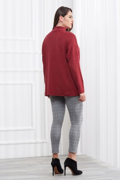 BURGUNDY BLOUSE